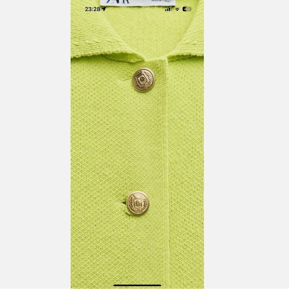 ZARA BLOGGERS’ FAVORITE BASIC SHORT SLEEVE KNIT CARDIGAN Sizes S, M, L NWT - Picture 4 of 15